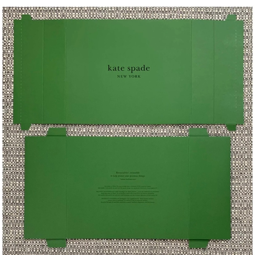 New Kate Spade 1 Medium Gift Box/1 Sticker/2 Tissues/1 Ribbon/1 Card/1 Envelope - Picture 2 of 7